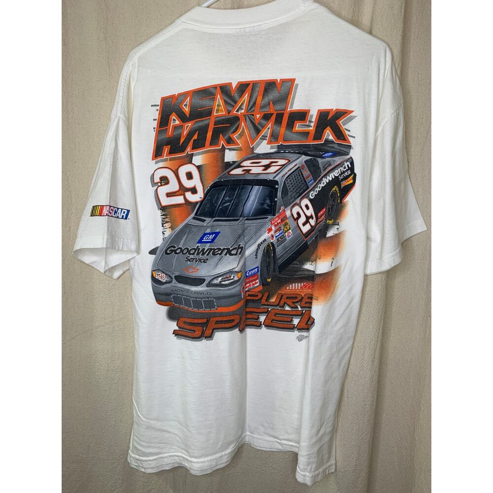 2000s Kevin Harvick Pure Racer Speed NASCAR Cars Motor Sports Graphic Shirt XL